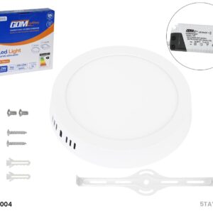 PANEL LED  LIGHT  12 WATTS, 1980 LM, 6500 K, 40000 HRS  MARCA GDM