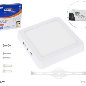 PANEL LED  LIGHT  12 WATTS, 1980 LM, 6500 K, 40000 HRS  MARCA GDM