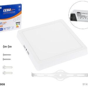 PANEL LED  LIGHT  18 WATTS, 1980 LM, 6500 K, 40000 HRS  MARCA GDM